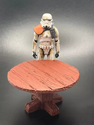 Custom Medieval Wood Table For 3.75  1/18 Star Wars Gi Joe Figure Diorama (b02) • $6.99