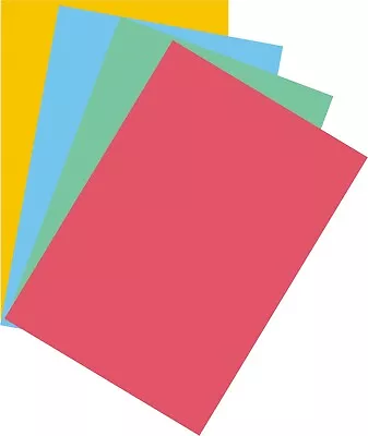 Pastel Coloured Card 120gsm A4 Printer Copier Sheets Assorted Colours Craft Arts • £3.99