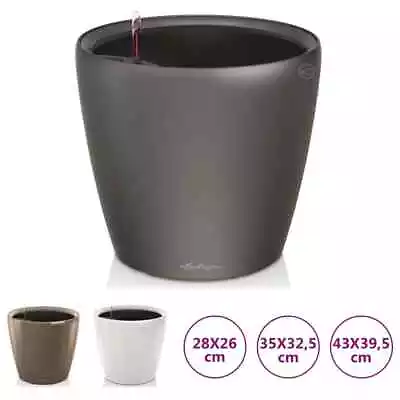 LECHUZA Planter Classico ALL-IN-ONE Indoor Outdoor Flower Pot Raised Bed 16085 V • £49.99
