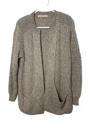Simply Natural Alpaca Cardigan Sweater Brown Large Pockets • $39.99