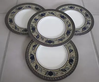 4 Mikasa  Intaglio Arabella  6 1/2  Saucers CAC01 Arabella Japan Set Of 4 • $29.99