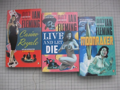 $43 • Buy Ian Fleming X3  2006 Pb James Bond Casino Royal Moonraker Live And Let Die