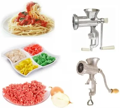 Hand Operated Manual Rotary Beef Sausage Maker Meat Mincer Kitchen Grinder No 5 • £12.69