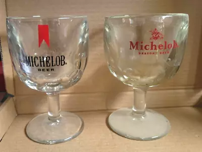 2 Vintage Michelob Dimpled Beer Goblets 6.25  🍺🍻🍺🍻🍺🍻 - U • $35