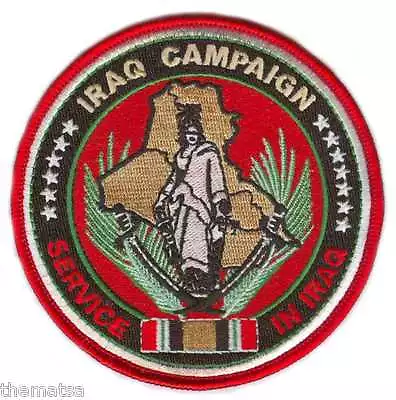 Iraq Campaign Service Medal 4  Embroidered Military Patch • £28.94