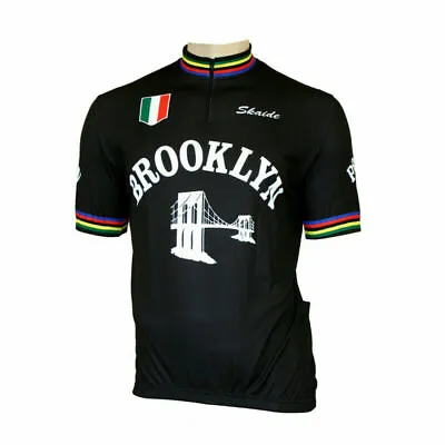 $21.99 • Buy Brooklyn Cycling Jersey Retro Road Pro Clothing MTB Short Sleeve