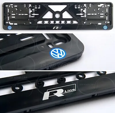 2x VW Volkswagen R-Line License Plate Frame Frames Plates Euro Size • $20