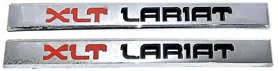 $21.04 • Buy 87 88 89 90 91 Ford F150 XLT Lariat—Front Fender Nameplate Emblems, 2pc