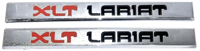 $21.04 • Buy 87 88 89 90 91 Ford F150 XLT Lariat—Front Fender Nameplate Emblems, 2pc