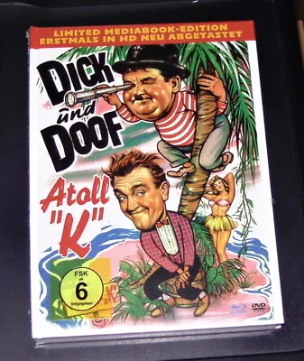 Dick Und Doof Atoll  K  Limitierte Mediabook Blu Ray + Dvd + Booklet Neu & Ovp • £19.85