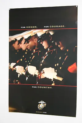  Original Marine Corps Recruiting Poster  HONOR  - Brand New From Box. • $24.99