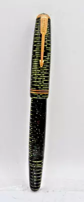 Parker Vintage Vacumatic Green Fountain Pen-- Working--fine-1947 • $155