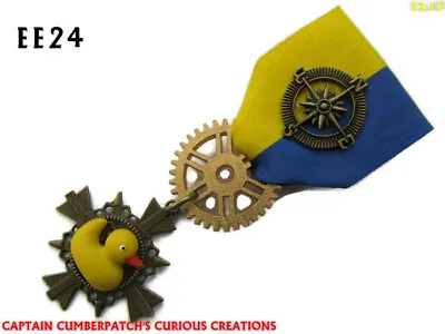 Steampunk Badge Brooch Pin Drape Medal Rubber Duck Race Trucker Cricket #EE24 • $11.37