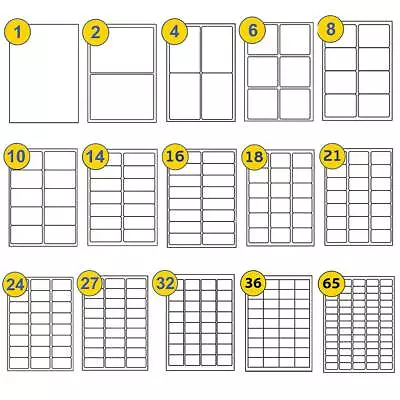 £319 • Buy Address Labels Self Adhesive Mailing For Postage Inkjet Laser Printers A4 