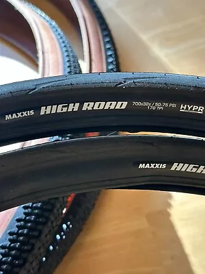 Pair Of New Maxxis High Road 700 X 32 Clincher Fold TPI Black Reflective Rd Tire • $40