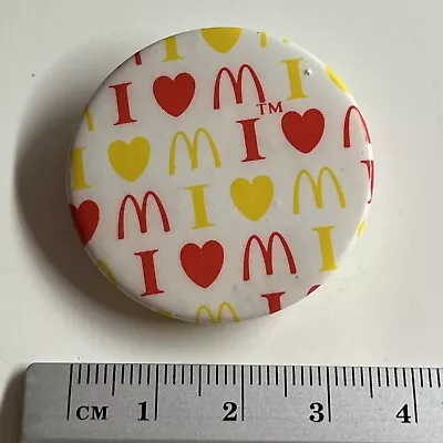 Collectible Advertising Pin Badge I Love McDonald’s Fast Food Restaurant • £4.99