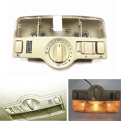 1x Beige Reading Light LED Sunroof Switch For VW Passat B5 Golf 4 Jetta MK4 Bora • $41.09