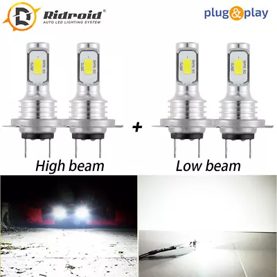 For VW Jetta Passat Golf H7+H7 LED Headlight Bulb Kit High Low Beam 400W 30000LM • $17.99