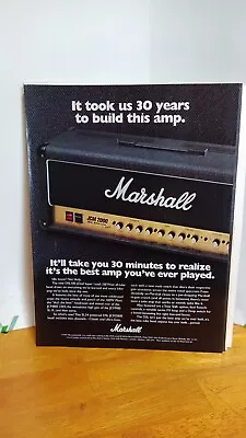 Marshall Jcm2000 Amplifier Guitar  Print Ad 11 X 8.5 01097 • $5.75