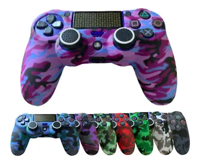 £3.99 • Buy PS4 Playstation 4 Silicone Rubber Skin - Camo Protective Controller Grip Cover