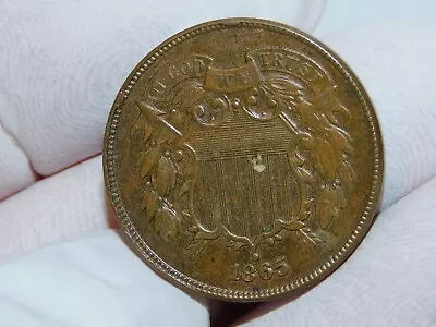 1865 Two Cent Piece Coin - 100% Original..2 Cent Piece Coin • $19.95