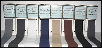 Nortexx Iron On Fabric Repair Mending Tape 35mm - 9 Colours -sold By The Metre • £3.19