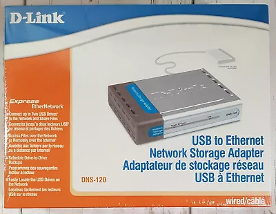 D-Link USB To Ethernet Network Storage Adapter DNS-120 Wired • $21.08