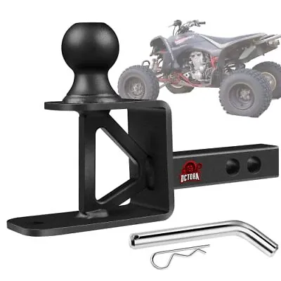 Atv/utv Trailer Hitch Fits 1inch Receiver3in1 Towing Ball Mount With 2inch Ball5 • $43.05