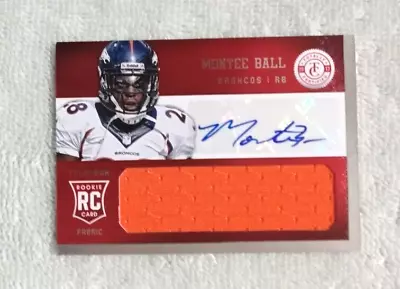 2013 Panini Totally Certified Montee Ball RC Rookie Patch Auto #239 SP 278/299 • $2.39