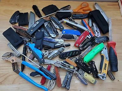 TSA LOT Of Knives Multi Tools & More! 15+ LBS Variety Mix! FREE SHIPPING! • $84.99