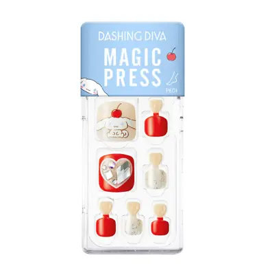 Dashing Diva Magic Press On Pedicure Cinnamoroll Character Pedicure Foot • £43.14