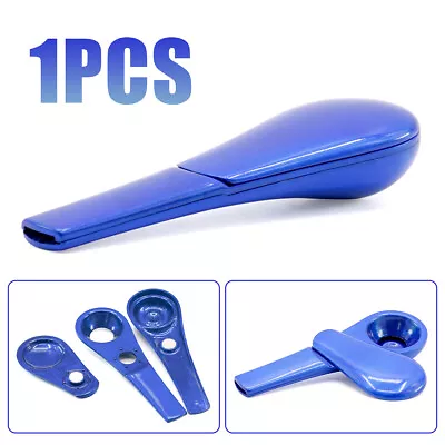 Portable Magnetic Metal Spoon Smoking Pipe Silver With Gift Box - Blue • $9.78