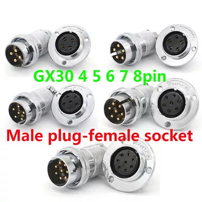 GX30-4 5 6 7 8-Pin 30mm Male Female Connector Connector • $8.92