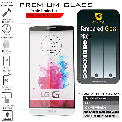 LG G4 Tempered Glass Touch Screen Protector Gadget Shield 3D Top HD Quality  • £3.45