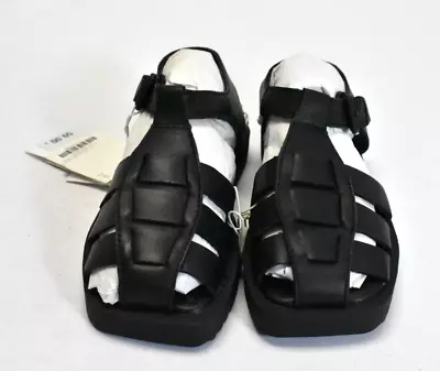 Zara Black Flat Cage Fisherman Sandal Strap Size 29 US 12 • $52.19