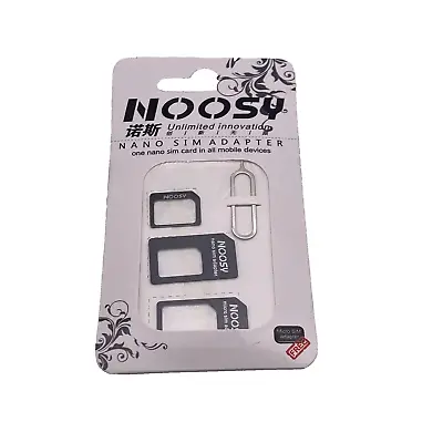 Noosy SIM Card Adapter Nano Micro Standard Converter Kit With SIM Tray Ejector • $1.99