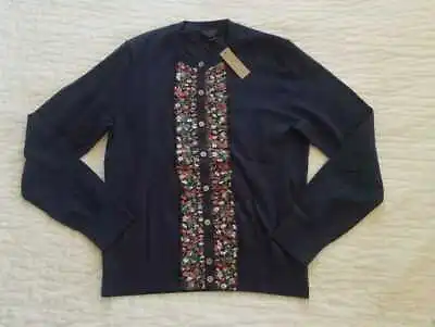 New Women's M L  J Crew Jackie Cardigan Sweater In Liberty Ruffle Print • $89.99