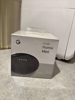 Brand New In Unopened Box- Google Home Mini - Charcoal - 2019 • $45