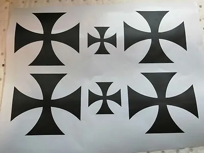 (b) Set Of 8 German Maltese Cross Ww1 Decals See Listing For Size 75x75 • £6.99