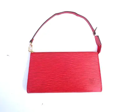 £143.24 • Buy Authentic Louis Vuitton Epi Pochette Accessories Cosmetic Pouch Bag  #16108