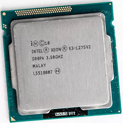 Intel Xeon E3-1275v2 SR0PA LGA1155 3.5GHz Quad Core Processor Ivy Bridge Grade C • $22.99