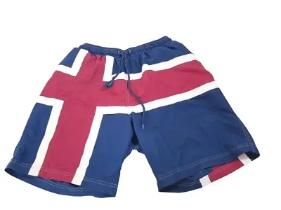 Cherokee Swim Shorts Mens Size M Union Jack Shorts Holiday Vacation Summer • £6.71