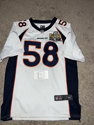 Authentic Nike Broncos 58 Von Miller On-Field SB50 NFL Football Youth M Jersey • $48.51