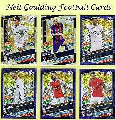 Topps Champions League MATCH ATTAX 2016-2017 ☆ 100 CLUB/HAT TRICK HERO ☆ Cards  • £0.99