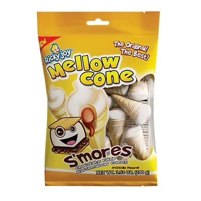 Ricky Joy Mellow Cone Smores-  Marshmallows Cones With Jelly- Kids- 3 PACK • $12.99