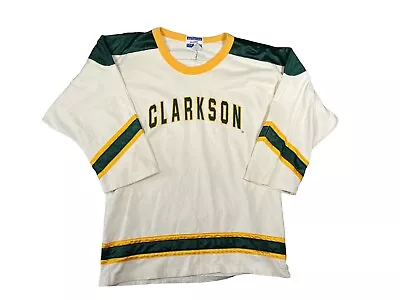 Vintage NCAA Clarkson University Hockey Jersey Youth XL 18 YXL  80s Third Street • $99