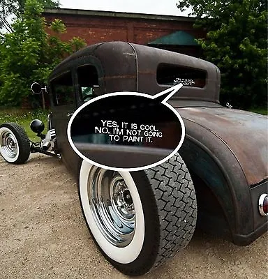 2x Window Sticker Bumper Decal Rat Rod VW   I'm Not Going To Paint It  • $6.50