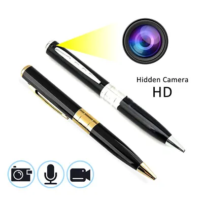 £9.59 • Buy NEW Mini Hidden Camera Pen HD 1080P Video Recorder Clip Body Portable Nanny Cam