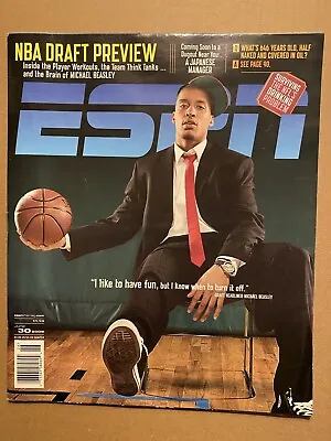 ESPN The Magazine November 13 2008 Michael Beasley NBA Draft! Kansas State! NL • $10.99
