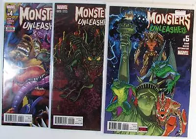 Monsters Unleashed Lot Of 3 #45d2nd Series 5 Marvel (2017) Comic Books • $6.70